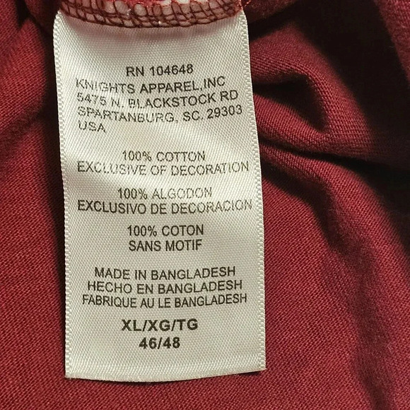 PRO EDGE Knights Apparel Florida State Seminoles Embroidered Tee Mens XL 46/48 - Picture 5 of 6